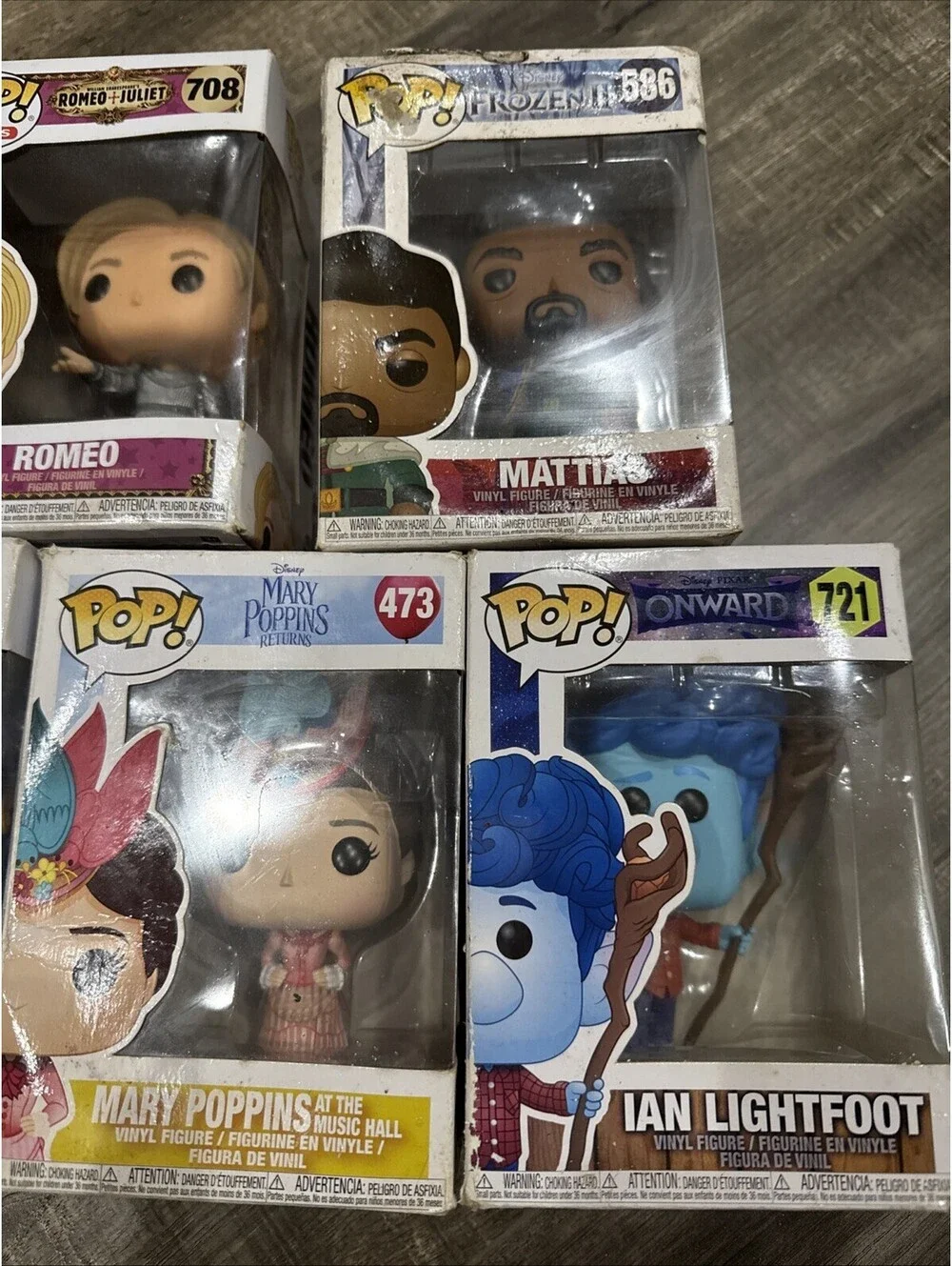 **5-LOT**  Funko Pops - Children’s Movie Themed